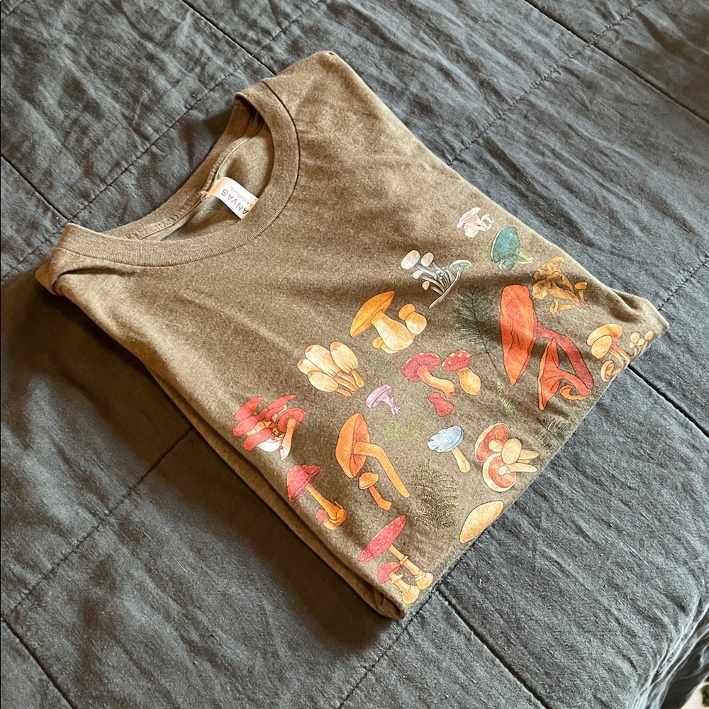 Mushroom Graphic T-Shirt Green
